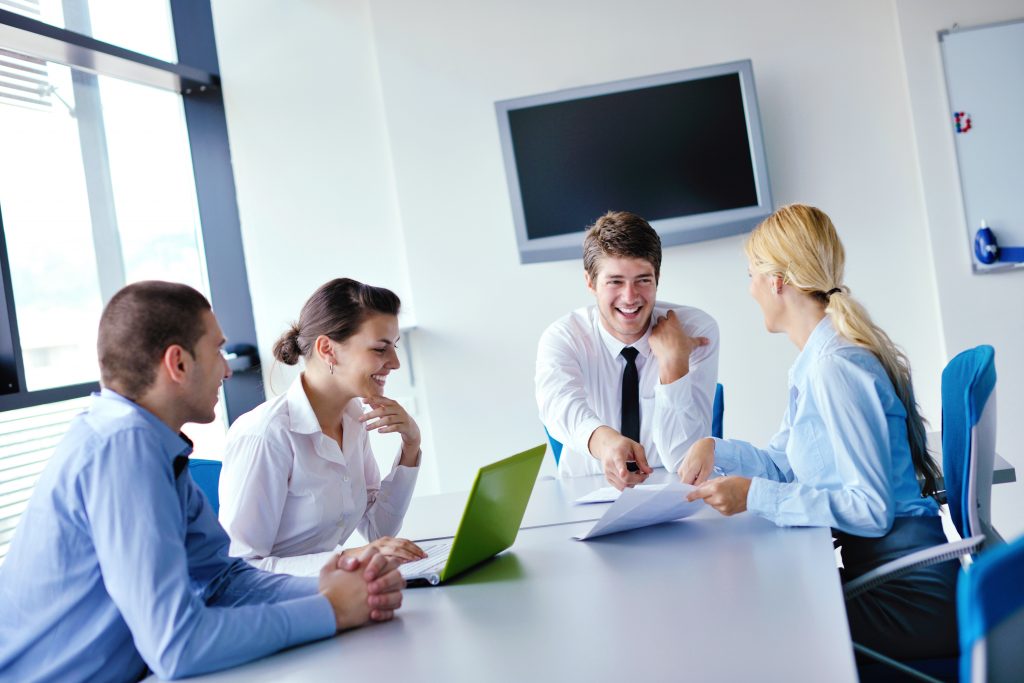 business people in a meeting at office